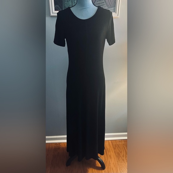 Carole Little Dress Black Rounded Neck Maxi Length SIZE 10 EUC - Picture 5 of 8
